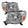5073891 Xtune fits Toyota 05-11 Tacoma Amber Crystal Headlights Chrome HD-JH-T