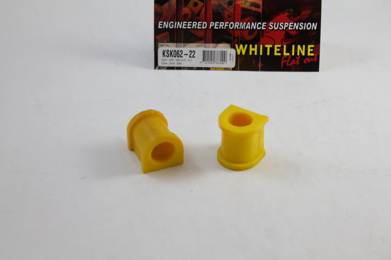 Whiteline KSK062-22 00-05 fits Toyota MR2 Spyder 22mm Front Sway Bar Mount Bushing Kit