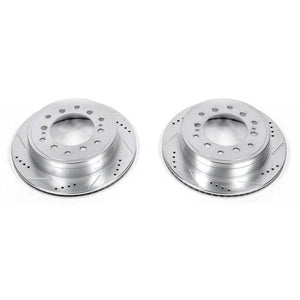 PowerStop fits Lexus 10-19 GX460 Rear Evolution Drilled & Slotted Rotors - Pair