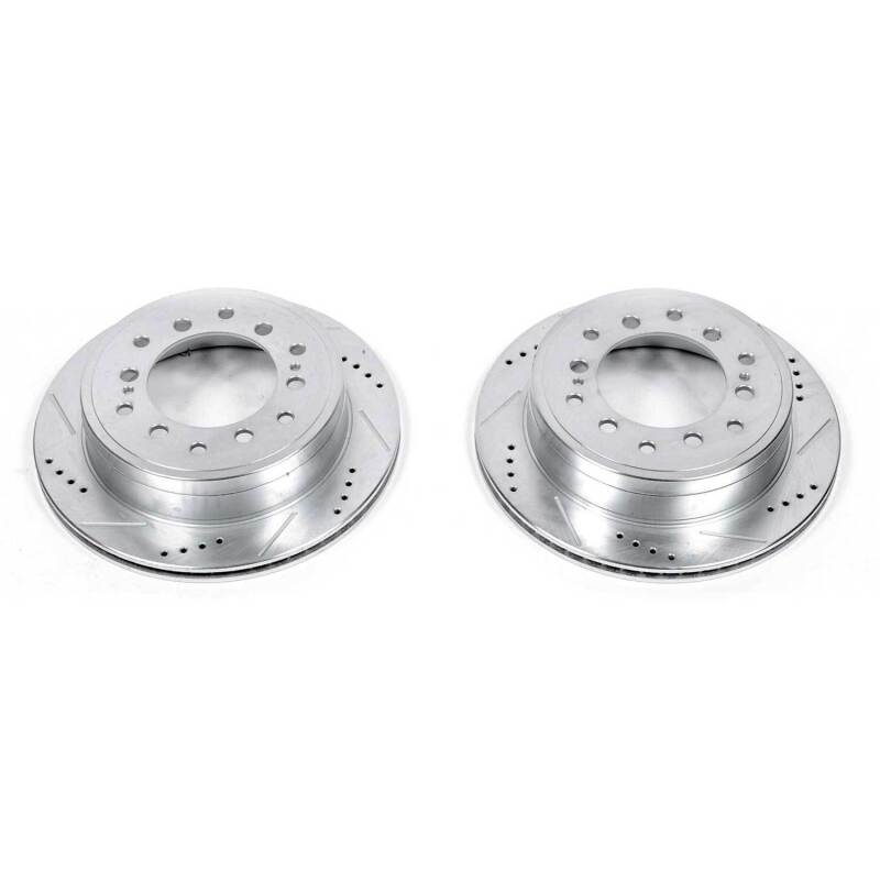 PowerStop fits Lexus 10-19 GX460 Rear Evolution Drilled & Slotted Rotors - Pair