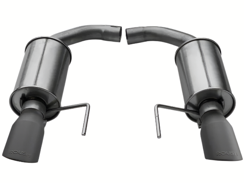 Roush 421837-BLK 2015 fits Mustang V6 / EcoBoost Black Tip Axle Back Exhaust