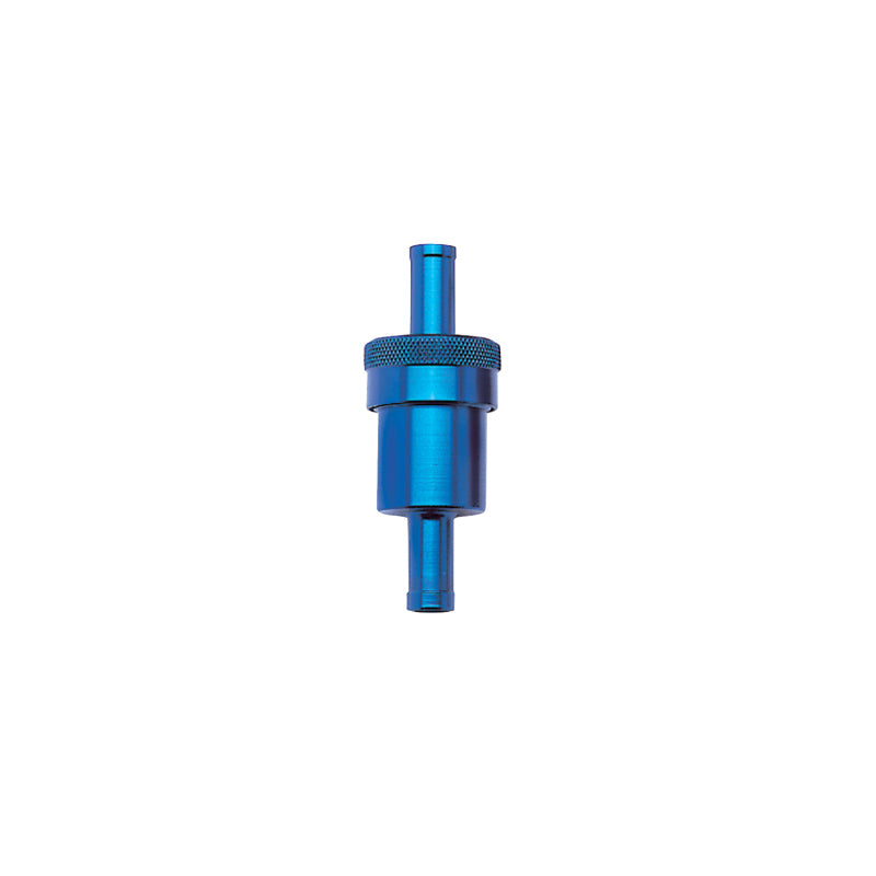 Russell 645140 Performance Blue Street Fuel Filter (3in Length 1-1/8in diameter 3/8in inlet/outlet)