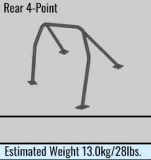 Cusco 311 270 C20 Safety 21 4-Passenger 4-Point Steel Black Roll Cage fits Hond