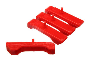 Energy Suspension 3.6117R fits GM SBC Red Radiator Isolator Pad Set - 3 Row