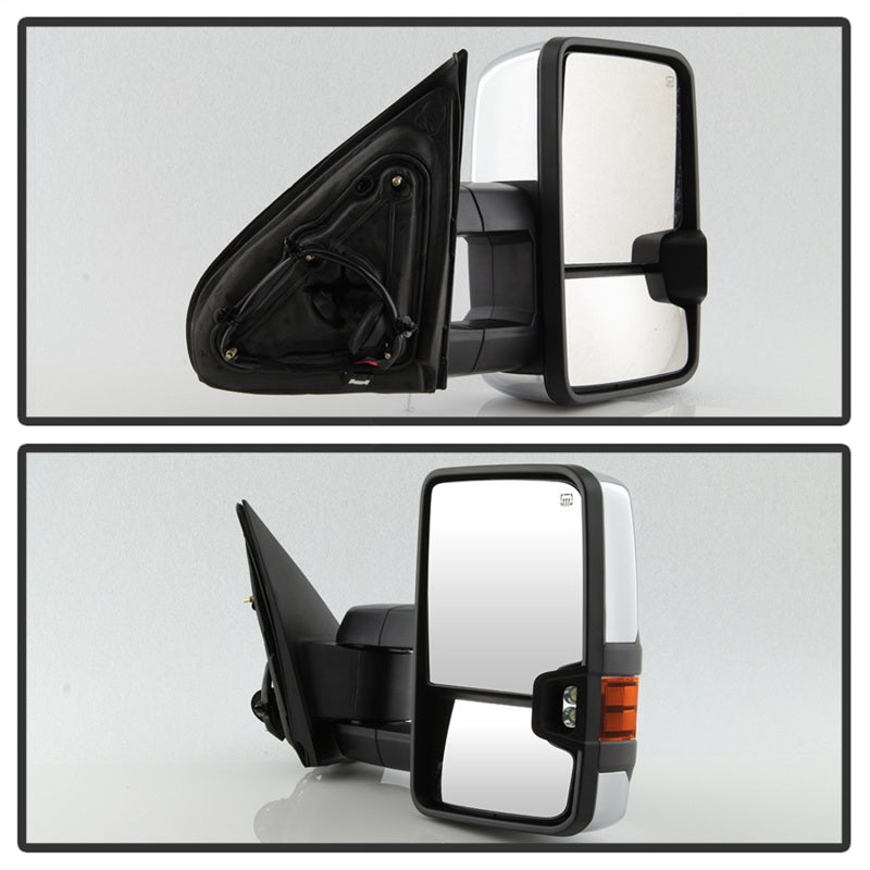 xTune 9936777 fits Chevy Silverado 14-16 Heated Amber LED Signal Mirror Chrome