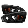 9026454 Xtune fits Chevy 04-08 Malibu Crystal Headlights Black HD-JH-CMA04-AM-