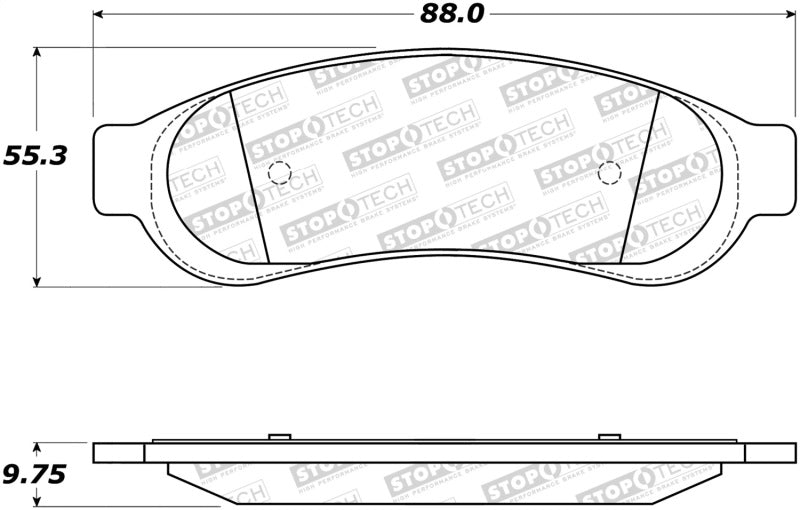 Stoptech 308.1067 Street Brake Pads