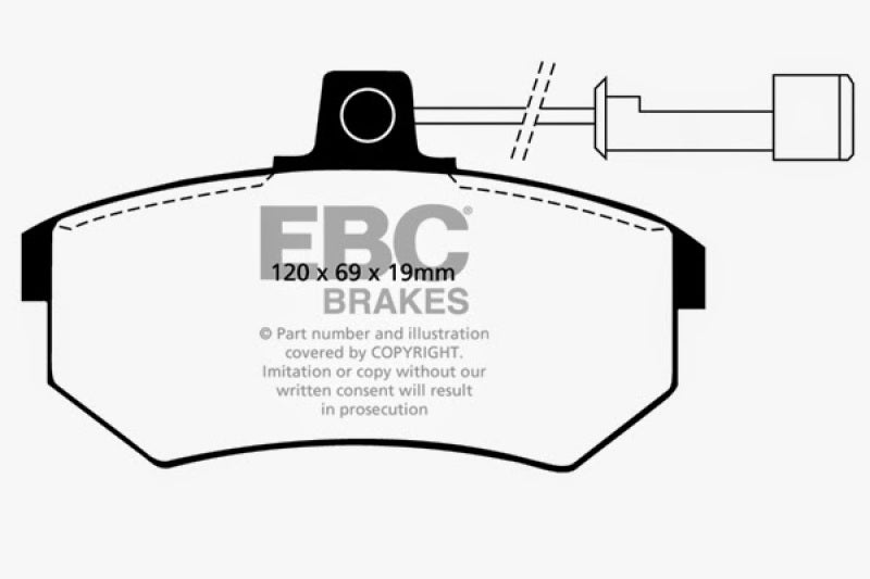 EBC DP2486 Brakes Greenstuff 2000 Series Sport Pads