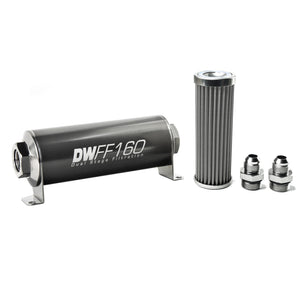 DeatschWerks 8-03-160-100K-8 Stainless Steel 8AN 100 Micron Universal Inline Fu