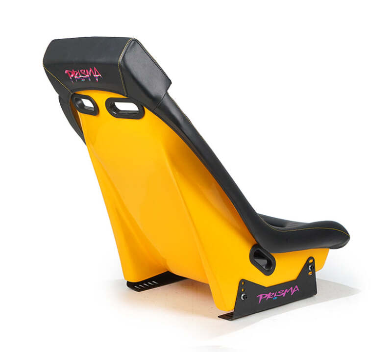NRG PRI-100BK-ARCADE PRI-100BK-ARCADE GT Retro Bucket Seat - Black PVC Leather