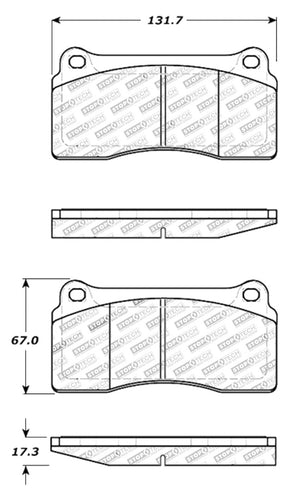 Stoptech 308.081 Street Touring 88-92 Ferrari F40 / 94-97 F50 Front & Rear Brake Pads