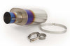 GReddy 11003525 - Universal Titanium Oval Muffler 2.5in ID Muffler Inlet