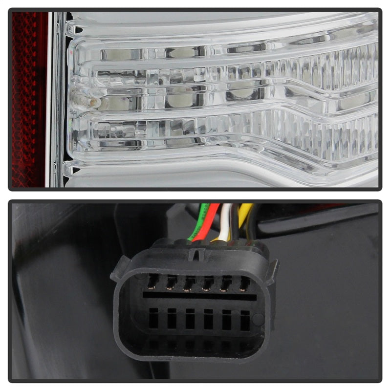 Spyder 5087300 fits Dodge 19-20 Ram LED Tail Light Chrome ALT-YD-DR19HAL-SEQ-C