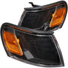 ANZO 521036 Corner Lights 1997 fits Toyota 93-19 Corolla Euro Corner Lights Black w/ Amber Reflector