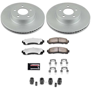 Power Stop 01-03 Ford Explorer Sport Front Z36 Coated Truck & Tow Brake Kit