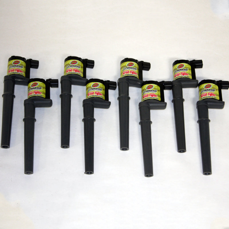 Granatelli 21-4001-SF 99-14 fits Ford 4.6L/5.4L 4V OEM Coil Packs - Black (Set of 8)