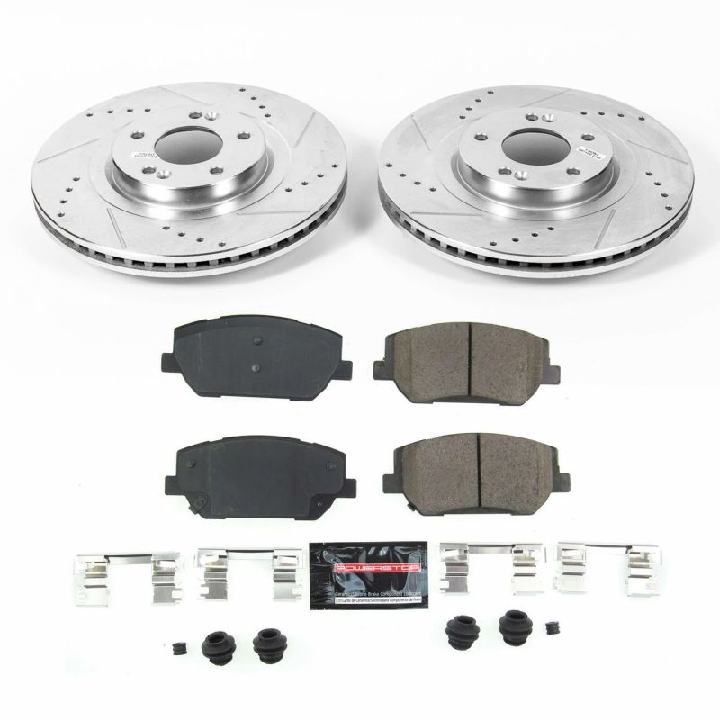 PowerStop K8309 2019 fits Hyundai Santa Fe Front Z23 Evolution Sport Brake Kit
