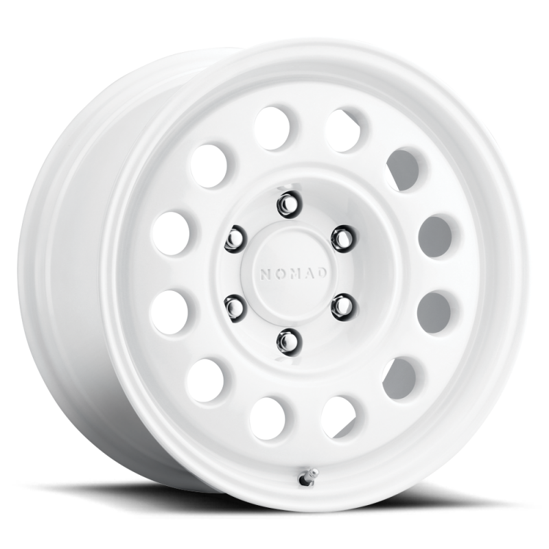 Nomad N501SA Convoy 17x8.5 / 5x150 BP / 25mm Offset / 110.3mm Bore - Gloss White Wheel