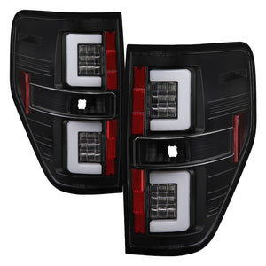Spyder 5084200 fits Ford 09-14 F150 V2 Light Bar LED Tail Lights - Black (ALT-Y