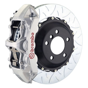 Brembo 1M3.9030A3 Brembo 05-14 fits Mustang GT Excl non-ABS Equipped Fr GT BBK 6Pist Cast 380x32 2pc Rtr Slot Type3-Silver