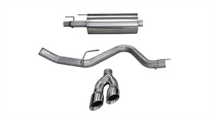CORSA Performance 14836 Corsa 15-20 fits Ford F-150 3.5L Eco (Super Crew Cab) Polished Sport Single Side Dual 4in Tips CB Exh