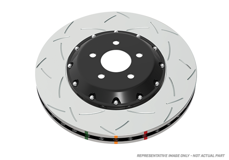 DBA 10-16 Hyundai Genesis Coupe 2.0T (w/Brembo Brakes) Front 5000 Series Slotted Rotor w/Black Hat