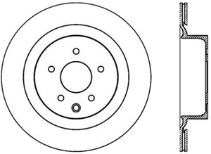 Stoptech 126.42101CSL Power Slot 09 Nissan 370z / 08-09 Infiniti G37 Slotted Rear Left CRYO Rotor