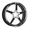 Weld  88B-1806256 Alumastar 1-Piece 18x6 / 5x120 BP / 3.2in BS Black Wheel - Non