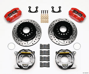 Wilwood 140-13205-DR fits Dynapro Dust-Boot P/S Park Brake Kit Drilled Red Smal
