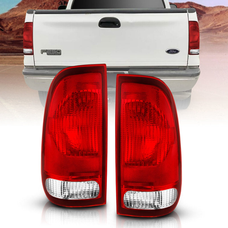 ANZO 311307 1903 fits Ford 97-20 F-150 Taillight Red/Clear Lens (OE Replacement)