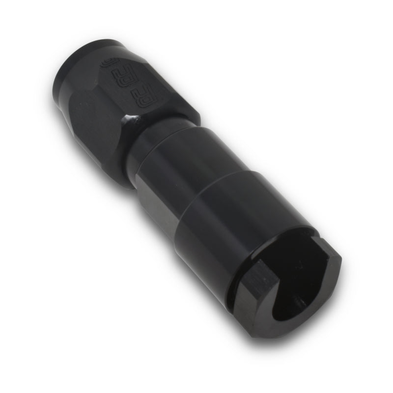 Russell 611203 Performance 3/8in SAE Quick Disc Female to -6 Hose Black Straight Hose End