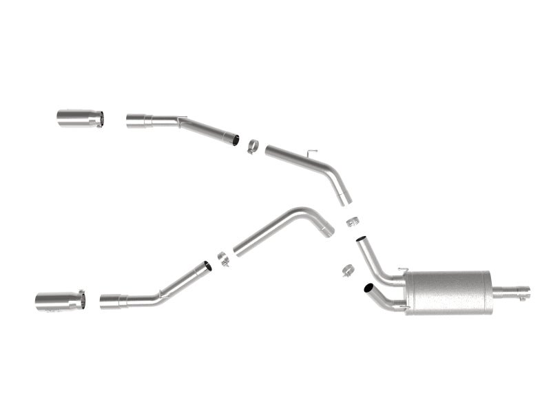 AFE 49-42074-P  GT Series 3 in 409 Stainless Steel Cat-Back Exhaust System w/ P