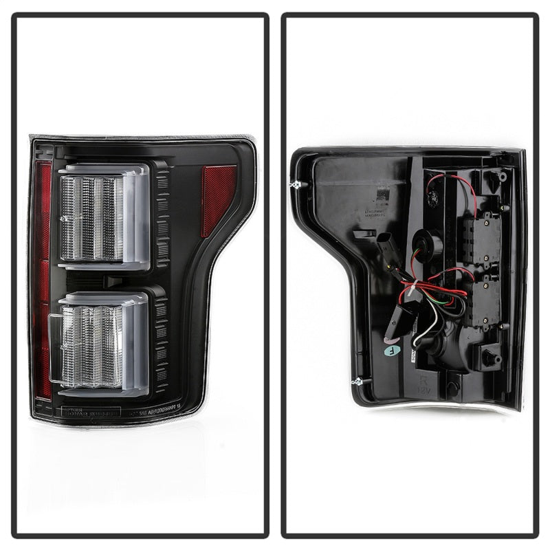 Spyder 5085955 fits Ford 18-19 F150 - Light Bar LED Tail Lights - All Black ALT