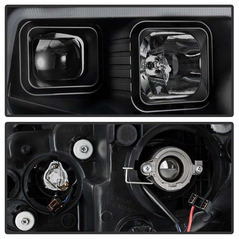 xTune 9043031 14-17 fits Toyota Tundra DRL LED Light Bar Proj Headlights - Blac