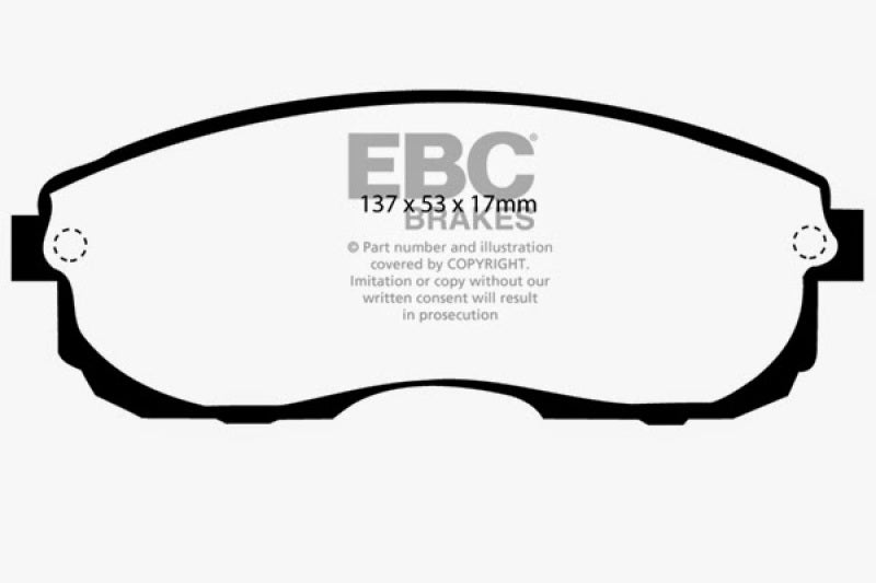 EBC DP2775 fits Infiniti 99-01 G20 2.0 Greenstuff Front Brake Pads