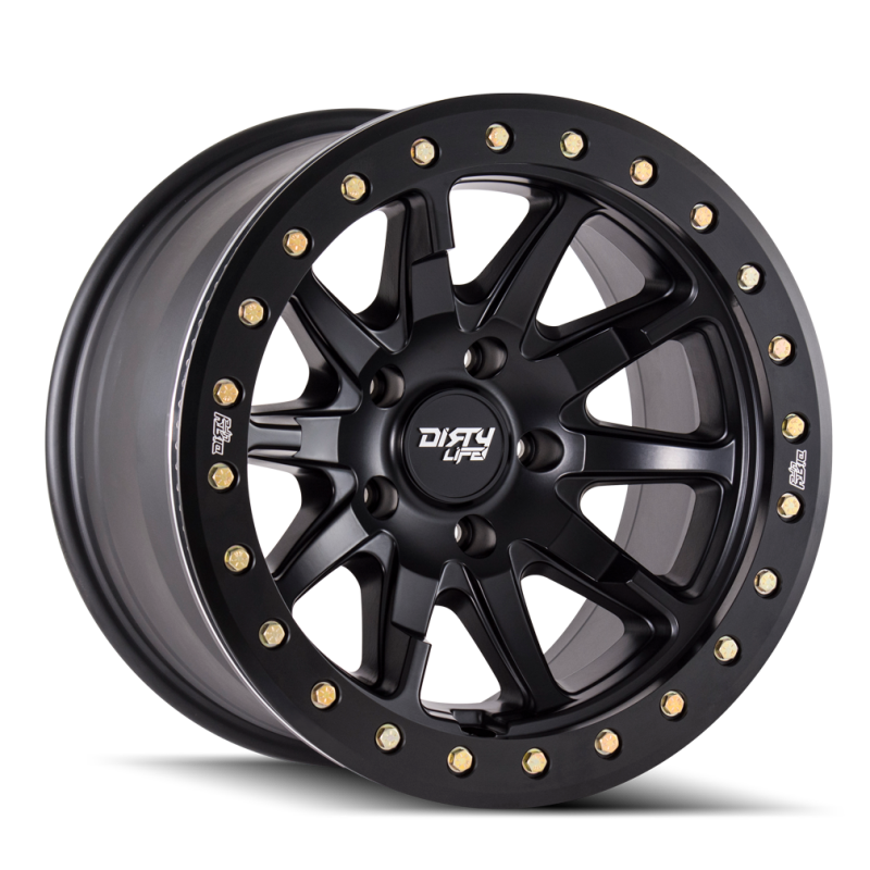 Dirty Life 9304-2936MB12 9304 DT-2 20x9 / 6x135 BP / 12mm Offset / 87.1mm Hub Matte Black Wheel - Beadlock