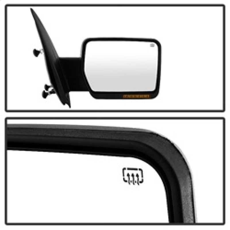 9935336 Xtune fits Ford 07-14 F150 Power Heated Amber LED Signal OE Mirror Lef