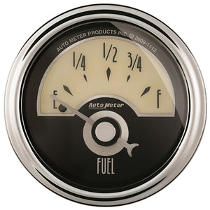 AutoMeter 1104 AutoMeter Gauge Fuel Level 2-1/16in. 0 Ohm(e) to 90 Ohm(f) Elec Cruiser Ad