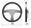 SPARCO 015R383PSN Sparco Steering Wheel 383 Suede Black