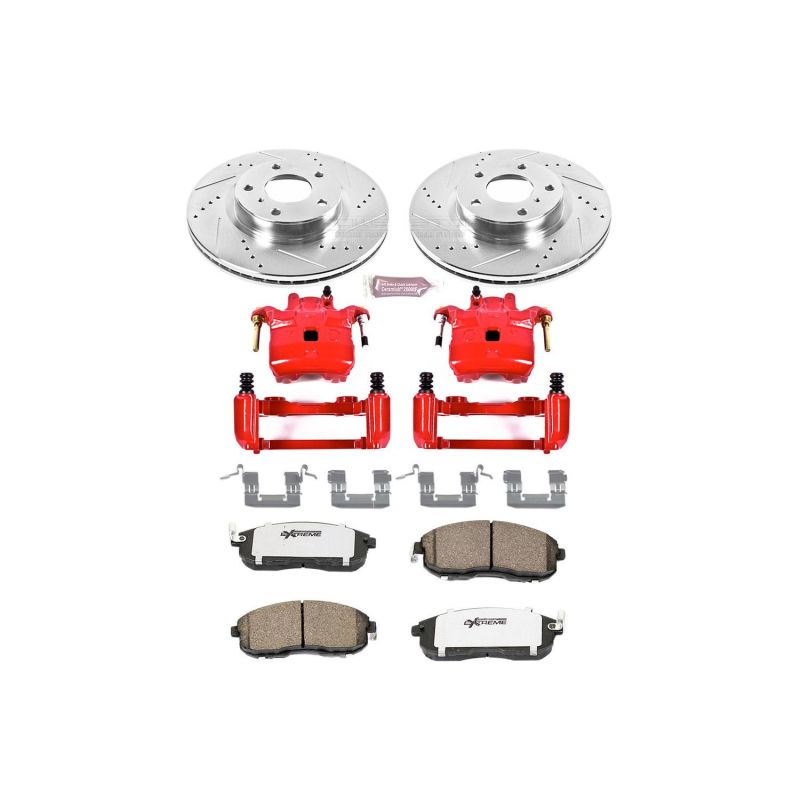 PowerStop KC3140 fits Infiniti G35 Front Z26 Street Warrior Brake Kit w/Calipers