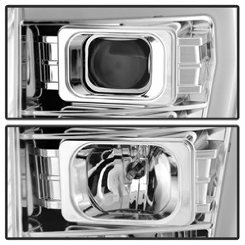 Spyder 5084705 fits Ford 11-16 F-250/F-350 V2 Projector Headlights - Light Bar