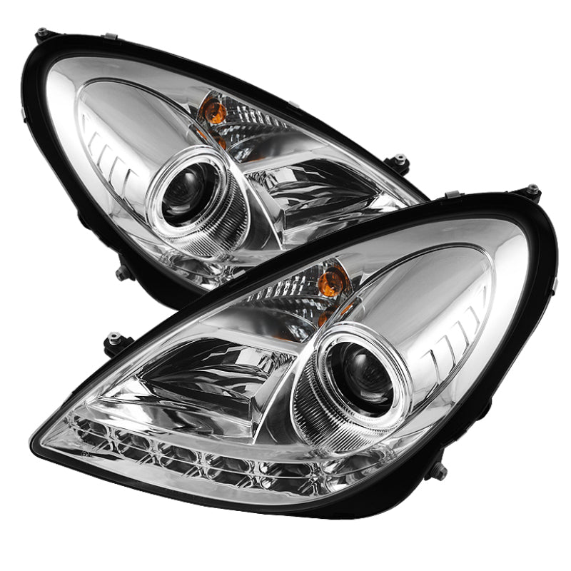 Spyder 5014993 fits Mercedes Benz SLK Projector Xenon/HID Model- DRL Chrm PRO-Y