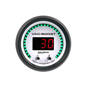 AutoMeter 6758-PH Autometer 52.4mm White Switchable 0-1600 PSI / 0-110 BAR Vacuum/Boost Phantom Elite Digital Gauge