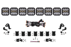 Diode Dynamics DD7248 SS5 Pro Universal CrossLink 8-Pod Lightbar - White Combo