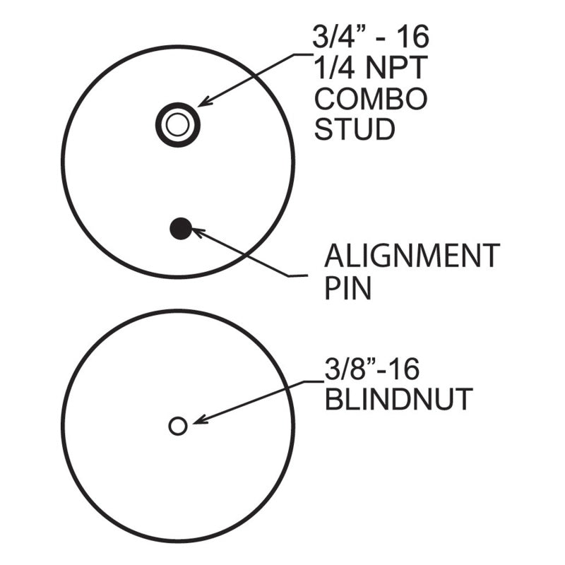 Firestone 6401 Ride-Rite Replacement Bellow 224CZ (For Kit PN 2596 / 2299 / 2597 / 2550) (W217606401)