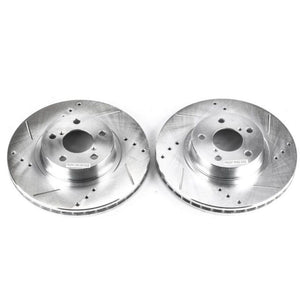 PowerStop fits Saab 05-06 9-2X Front Evolution Drilled & Slotted Rotors - Pair