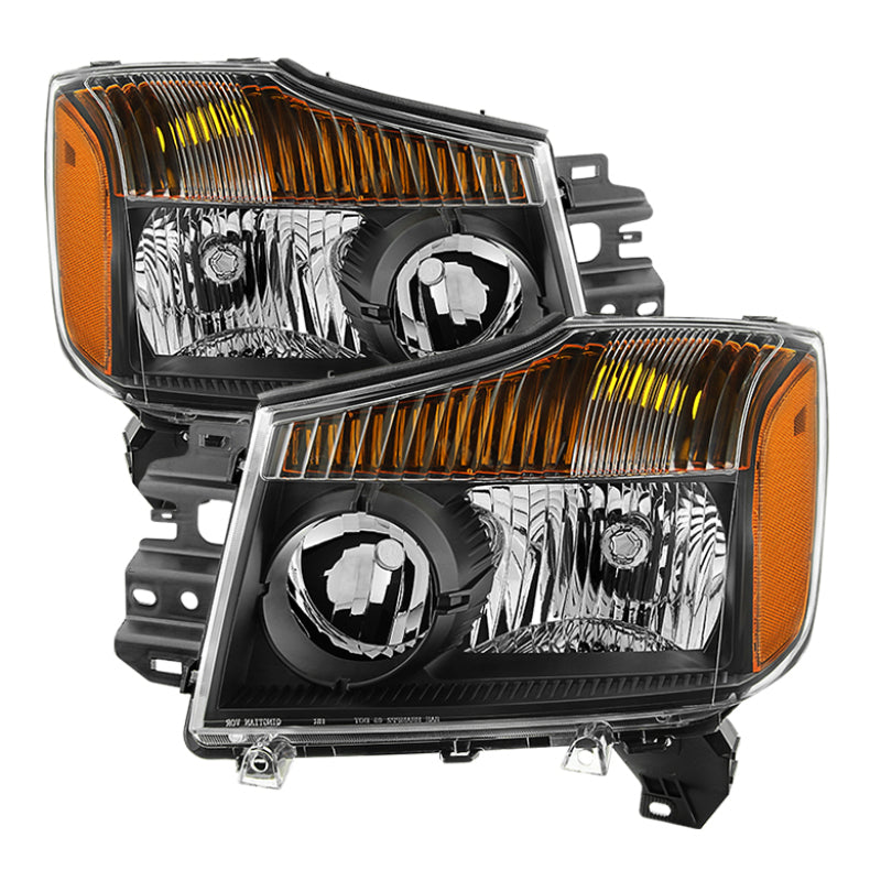 xTune 9033025 fits Nissan Titan 04-15 (08-15 OE Style ) OEM Head Lights set - B