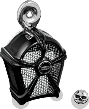 Kuryakyn 7297 Kuryakyn Mach 2 Horn Cover Black With Chrome Mesh