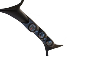 AutoMeter 7077 Autometer 99-07 fits Ford Powerstroke/SD Black Triple Pillar Gauge Kit