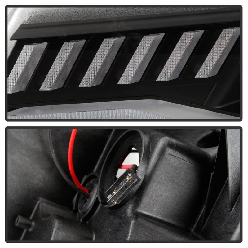 Spyder 5087355 fits Chevy 16-18 Camaro HID Model Full LED Headlights Black PRO-